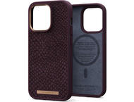 Калъфи Njord Salmon Leather Magsafe за iPhone 14 Pro, кафяв