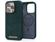 Калъфи Njord Salmon Leather Magsafe за iPhone 14 Pro, зелен