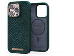 Калъфи Njord Salmon Leather Magsafe за iPhone 14 Pro, зелен