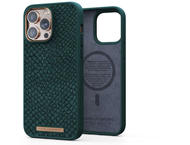 Калъфи Njord Salmon Leather Magsafe за iPhone 14 Pro Max, зелен