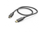 Кабели и Адаптери Hama захранващ кабел, USB-C - USB-C, 1 метър, черен