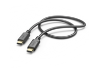 Кабели и Адаптери Hama захранващ кабел, USB-C - USB-C, 1.5 метра, черен