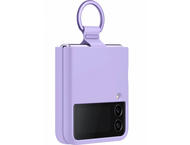 Калъфи Samsung Galaxy Z Flip4 силиконов калъф с пръстен, виолетов