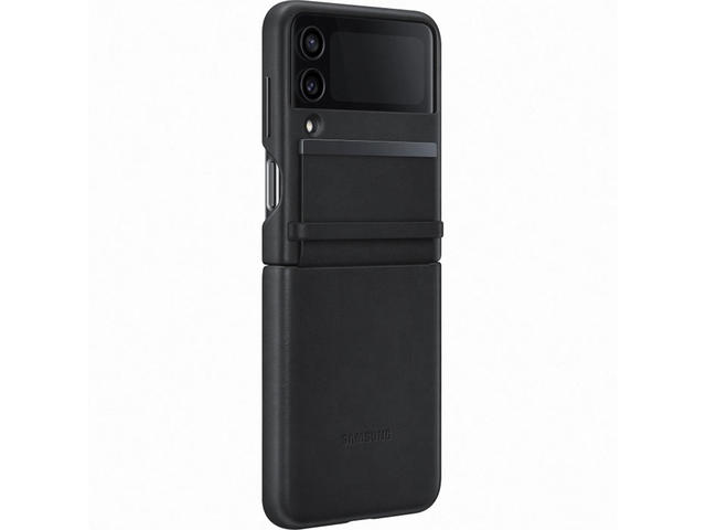 Калъфи Samsung Galaxy Z Flip4 Flap Leather Cover, Black