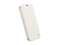 Калъфи Krusell Malmo Flip cover - кожен калъф, тип портфейл за Samsung Galaxy S5 SM-G900 (бял)