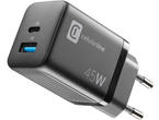 Зарядни устройства Cellularline 220V PD GaN USB, USB-C 45W