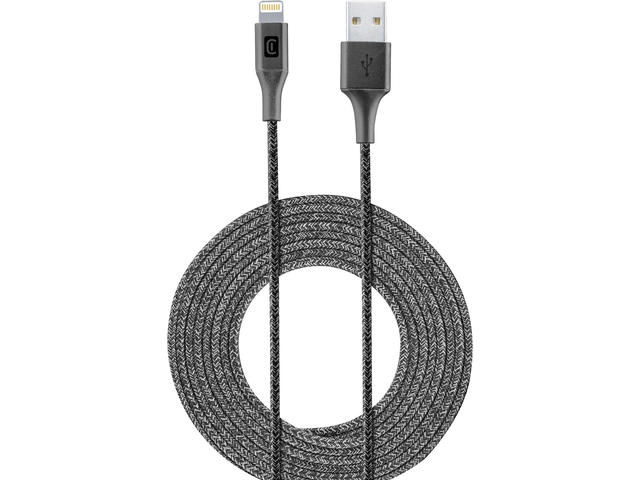 Кабели и Адаптери Cellular line кабел данни усилен USB - Lightning 2.5 м