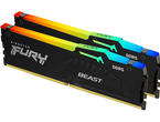 Оперативна памет 32GB (2x16GB) DDR5 5200 MT/s Kingston FURY BEAST RGB CL36