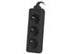 Разклонители Lanberg power strip 1.5 m, 3 гнезда, Black