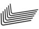 Охладители EK-Loop Metal Tube 16mm 0.8m Pre-Bent 90° - Black (2pcs)