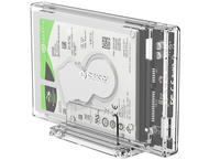 Джаджи Orico външна кутия за диск Storage - Case - 2.5 inch USB3.0 with Stand, UASP, transparent