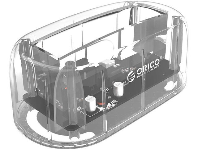 Джаджи Orico докинг станция Storage - HDD/SSD Dock - 2.5 and 3.5 inch Type-C, transparent