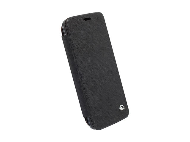 Калъфи Krusell Malmo Flip cover - кожен калъф, тип портфейл за LG G2 (черен)