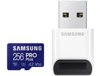 Карти памет 256GB Samsung PRO Plus + Reader microSDXC