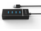USB Хъб Orico USB3.0 HUB 4 порта,черен