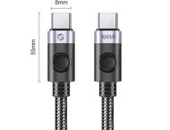 Кабели и Адаптери Orico кабел USB C-към-C PD 100W за зареждане 1.5 м черен