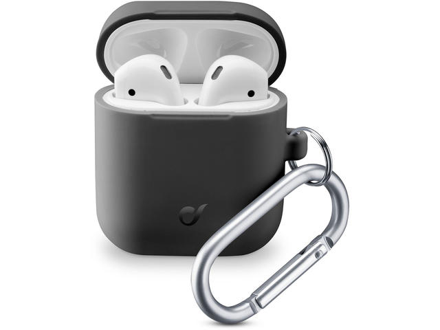 Джаджи Cellular line Bounce кейс за Apple Airpods, черен
