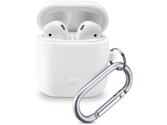 Джаджи Cellular line Bounce кейс за Apple Airpods, бял