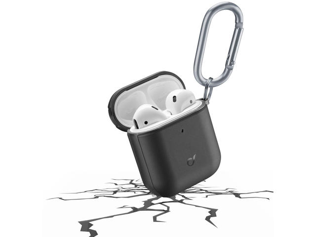 Джаджи Cellular line Defender за кейс за Apple Airpods, черен