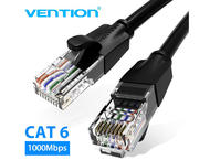 Кабели и Адаптери Vention Кабел LAN UTP Cat.6 Patch Cable - 1M Black - IBEBF