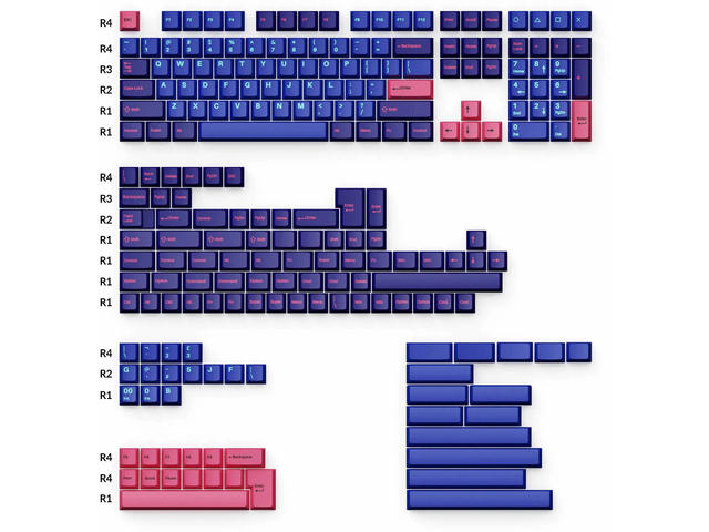 Джаджи Keychron Cherry Profile Double - Shot PBT Full Set - Player