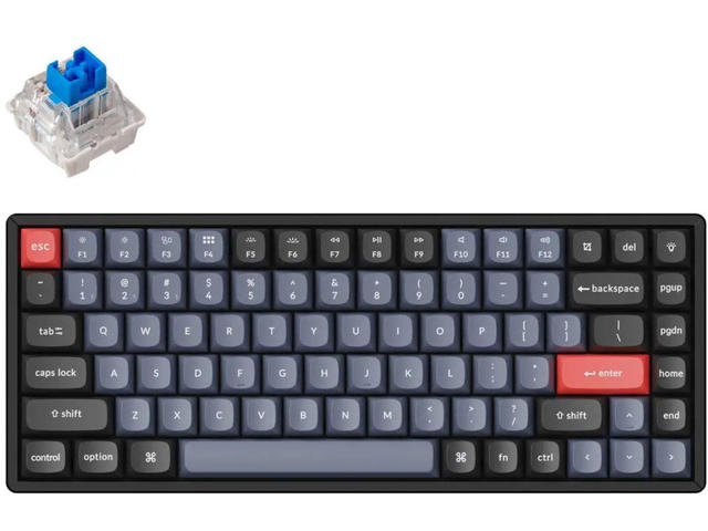 Клавиатури Keychron K2 Pro Hot-Swappable Keychron K Pro Mechanical Blue Switch, RGB Backlight Aluminium Frame