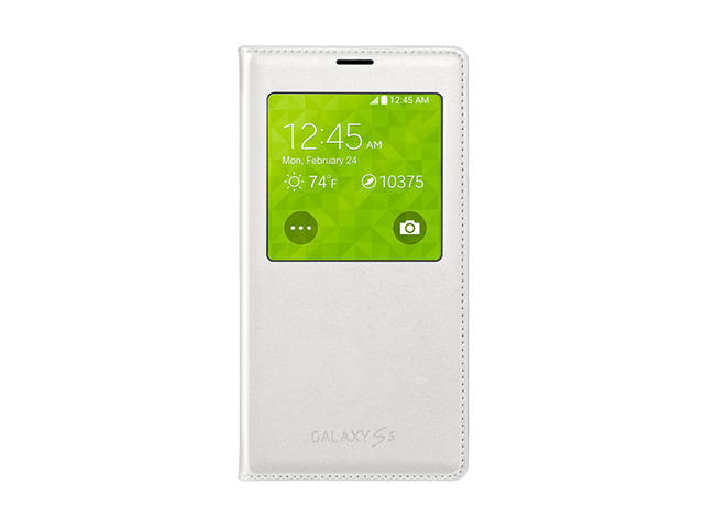 Калъфи Samsung GALAXY S5 S View Cover, Pacific White
