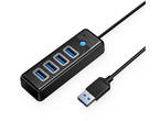 USB Хъб Orico хъб HUB USB3.0 4 портов Black