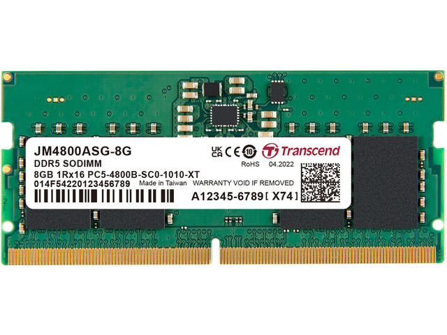 Оперативна памет 8GB DDR5 4800MHz Transcend SO-DIMM