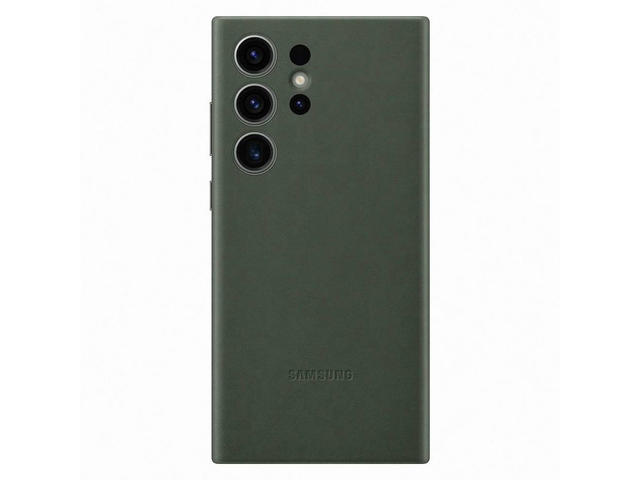 Калъфи Samsung Galaxy S23 Ultra Leather Case, Green
