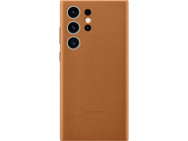 Калъфи Samsung Galaxy S23 Ultra Leather Case, Camel