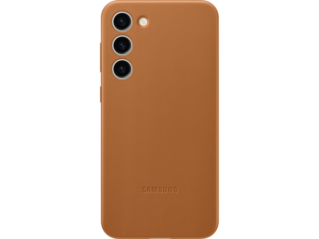 Калъфи Samsung Galaxy S23 + Leather Case, Camel-