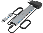 USB Хъб Hama Hub USB, 7 порта