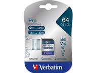 Карти памет Verbatim 64GB SDHC Pro Class 10 UHS-I