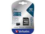 Карти памет Verbatim 32GB micro SDXC Pro Class 10 UHS-I