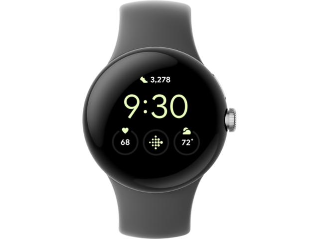 Смарт часовници Google Pixel Watch Matte Silver/Charcoal Strap