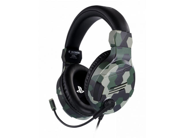 Слушалки Nacon Bigben PS4 Official Headset V3 Camo Green