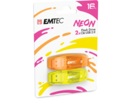 USB памети Emtec USB2.0 C410 16GB P2 Neon (2 броя в опаковка)