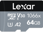 Карти памет 64GB Lexar® High-Performance 1066x microSDXC™ UHS-I, C10 A2 V30 U3