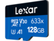 Карти памет 128GB Lexar® High-Performance 633x microSDXC™ UHS-I с SD адаптер, C10 A1 V30 U3