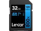 Карти памет 32GB Lexar® Professional 800x SDHC™ UHS-I, C10 V10 U1