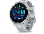 Смарт часовници Garmin Forerunner 965 Titanium безел/Whitestone корпус/Whitestone/Powder Grey силиконова каишка