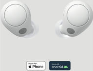 Слушалки Sony WF-C700N, в бяло