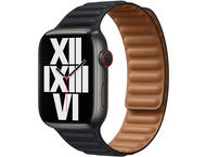 Каишки Apple Watch 45mm Band: Midnight Leather Link - S/M