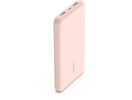 Външни батерии Belkin BOOST CHARGE (10000 mAH) Power Bank with USB-C 15W - Dual USB-A - 15cm USB-A to C Cable - Pink