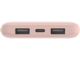Външни батерии Belkin BOOST CHARGE (10000 mAH) Power Bank with USB-C 15W - Dual USB-A - 15cm USB-A to C Cable - Pink
