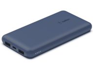 Външни батерии Belkin BOOST CHARGE (10000 mAH) Power Bank with USB-C 15W - Dual USB-A - 15cm USB-A to C Cable - Blue