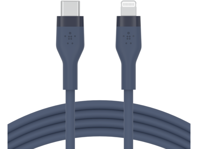 Кабели и Адаптери Belkin BOOST CHARGE Flex Silicone cable USB-C to Lightning - 1M - Blue