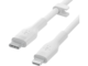 Кабели и Адаптери Belkin BOOST CHARGE Flex Silicone cable USB-C to Lightning - 1M - White