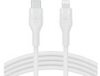 Кабели и Адаптери Belkin BOOST CHARGE Flex Silicone cable USB-C to Lightning - 3M - White
